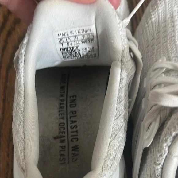 Adidas Ultra Boost All-White Running Shoes - Picture 6 of 6